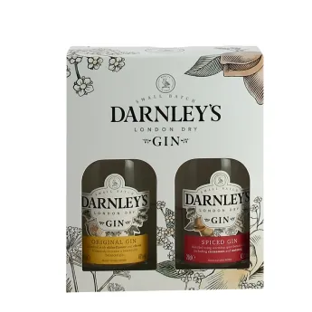 achat de gin DARNLEYS London Dry Gin & Spiced Gin  2 X 20 cl Coffret Cadeau