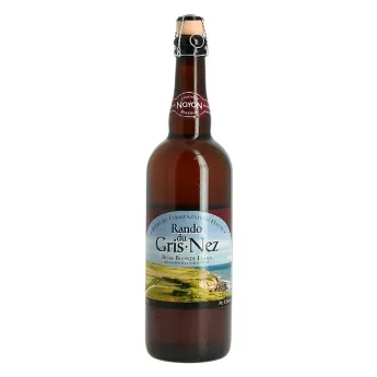 La Rando du Griz Nez Bière Blonde 75 cl. Bière de fermentation haute refermentée en bouteille.