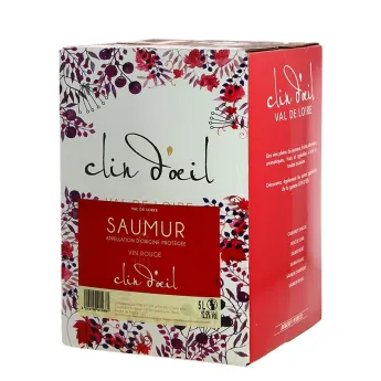 Bib 5 litres de Saumur Rouge "Clin d'Oeil" Vallée de la Loire
