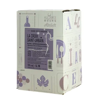 BIB CROIX Saint URBAIN 5 Litres Blaye Côtes de Bordeaux