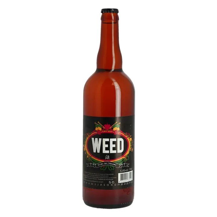 achat de WEED Bière BLONDE au Chanvre 75 cl