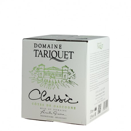 Domaine TARIQUET Vin Blanc Classic Bag in Box 3 Litres