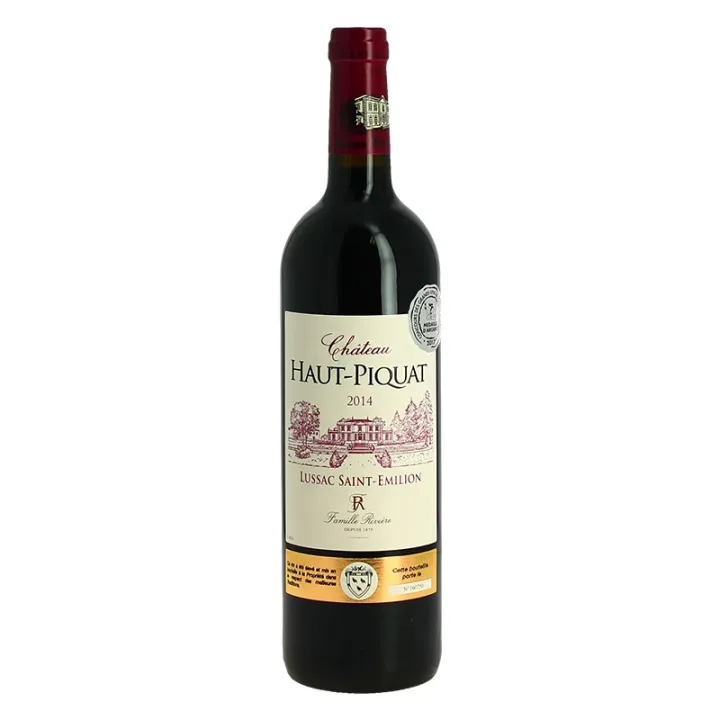 CHATEAU HAUT PIQUAT LUSSAC St Emilion Maison Rivière 75 cl