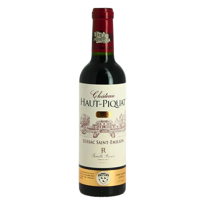 Demi Bouteille Château Haut PIQUAT LUSSAC St Emilion Maison Rivière