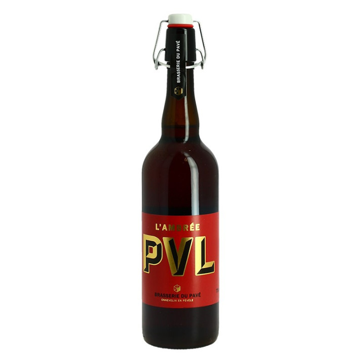 Bière PVL Ambrée une bière artisanale de la Brasserie du Pavé