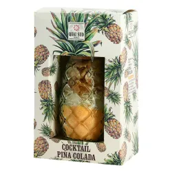 vue du vin Quai Sud Mélange Pour Pina Colada Verre Ananas