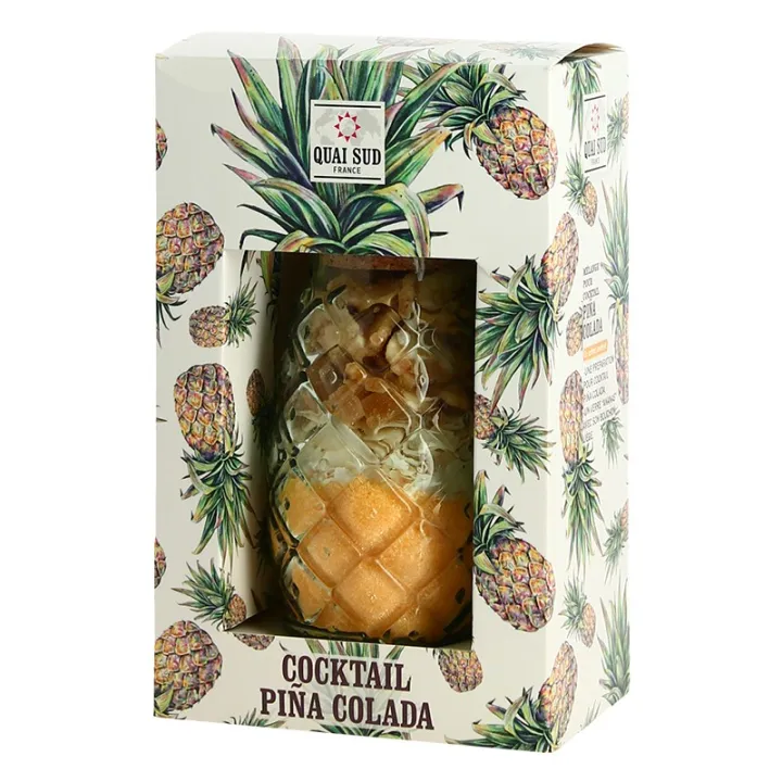 QUAI SUD Mélange pour PINA COLADA Verre ANANAS