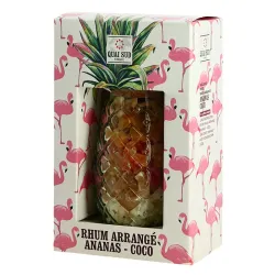 photo du vin Quai Sud Mélange Pour Arrangé Ananas Coco Verre Ananas