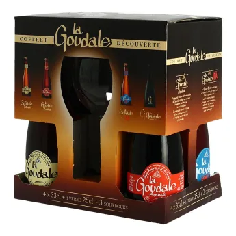 Coffret GOUDALE 4 X 33CL + 1 Verre