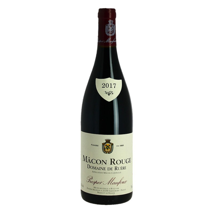 acheter Mâcon rouge Prosper Maufoux Domaine de Ruère