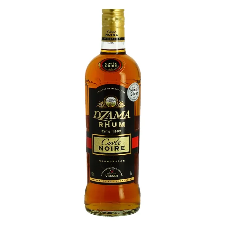 rhum Madagascar pas cher DZAMA CUVEE NOIRE  rhum Ambré de Madagascar a petit prix sur le net