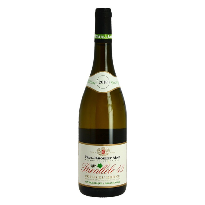 Vin BIO DOMAINE JABOULET AINE Paralelle 45 Blanc Cote du Rhone 75 CL