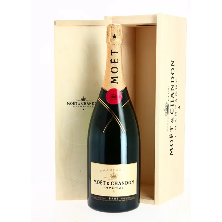 Champagne Moët & Chandon Brut Imperial Magnum en caisse Bois