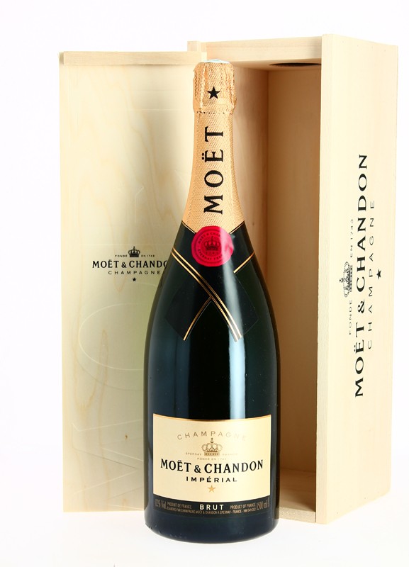 Champagne Moët & Chandon Brut Imperial Magnum en caisse Bois