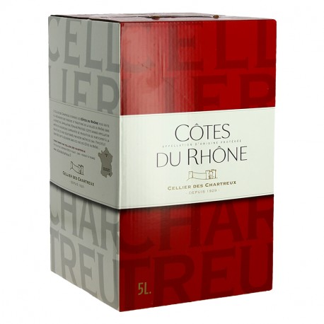 CELLIER des CHARTREUX Côtes du Rhône Rouge 5 L