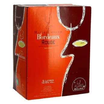 BORDEAUX Rouge MOTTES COUCOU BIB 5 Litres