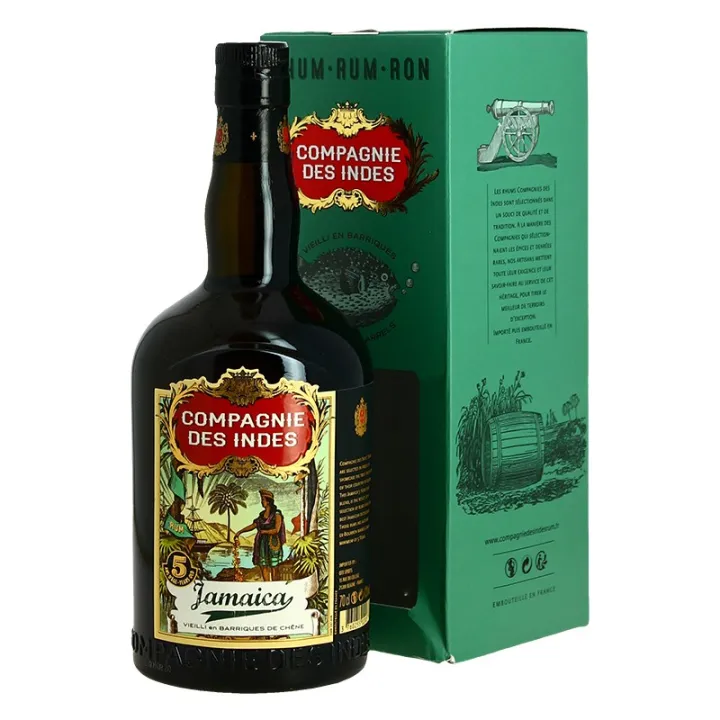 Acheter Rhum de la Jamaïque COMPAGNIE des INDES 5 ans Rhum des Caraïbes