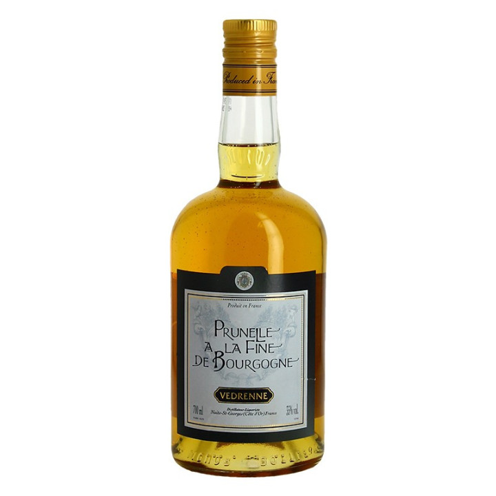 liqueur prunelle à la fine de Bourgogne Vedrenne