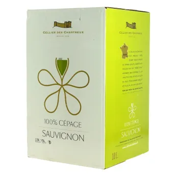 acheter vin en bib CELLIER des CHARTREUX SAUVIGNON Blanc vin blanc