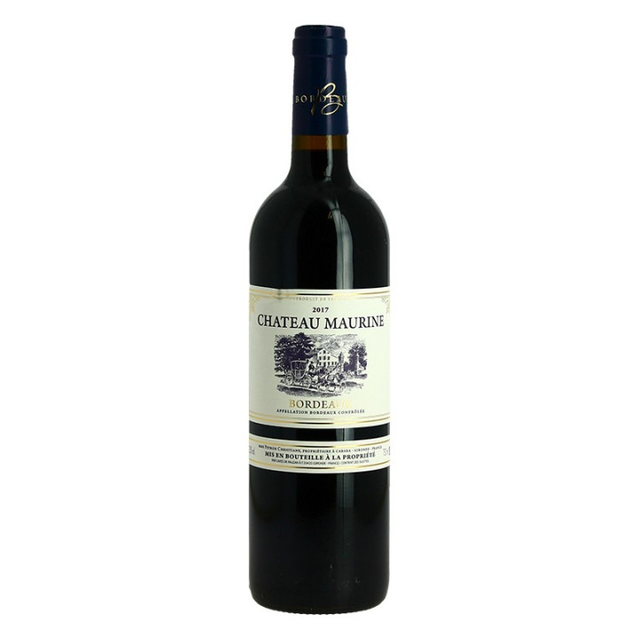 achat vin rouge boisé Château Maurine vin de Bordeaux Rouge