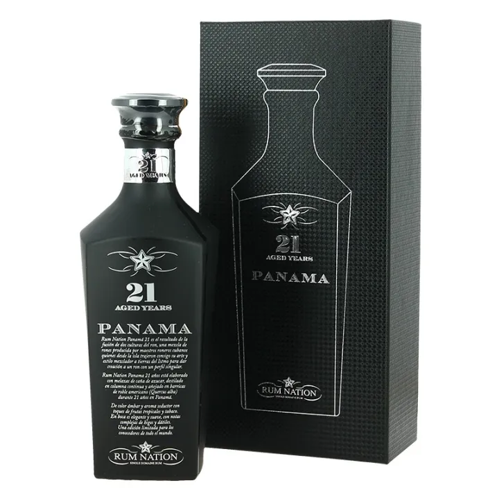 acheter Rum Nation Panama 21 ans Carafe Black Edition