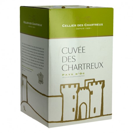 CELLIER des CHARTREUX vin Blanc en BIB 5 Litres