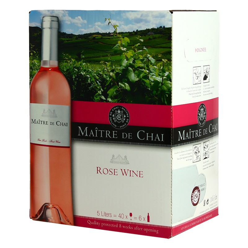 achat de vin rosé Maitre de Chai Rosé 5 L - Calais Vins