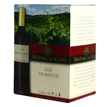 acheter vin rouge en cubi Maitre de Chai rouge 5 L