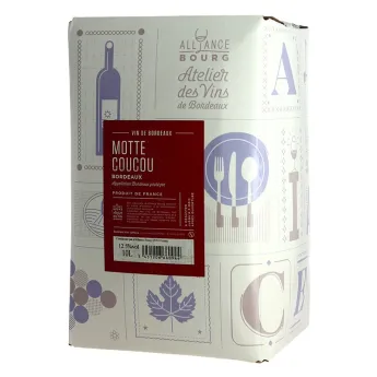 achat de vin rouge de BORDEAUX MOTTES COUCOU BIB 10 Litres