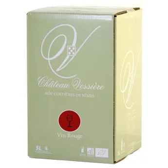 Château de VESSIERES Rouge BIB 5 Litres Costières de Nîmes Vin BIO