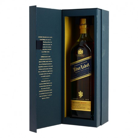 JOHNNIE WALKER Blended Whisky BLUE LABEL en Etuis