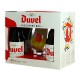 Coffret Cadeau Bière Belge DUVEL 4 X 33 cl + 1 Verre