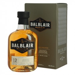 Whisky BALBLAIR 12 Ans Highland Single Malt Scotch Whisky