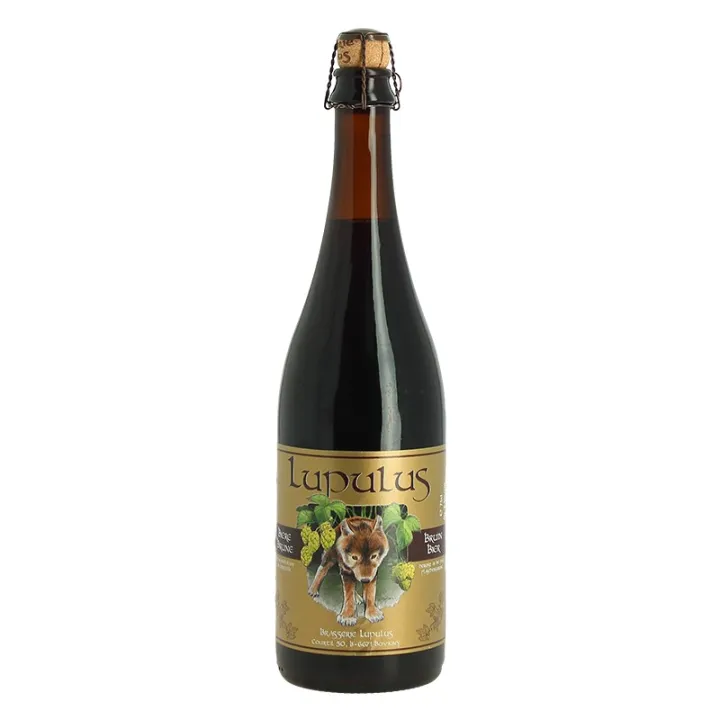achat de LUPULUS Bière Belge Brune Biologique  75CL