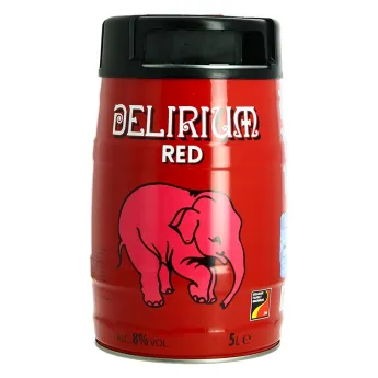 DELIRIUM Red Bière Belge aux Fruits Rouges Fût de 5 Litres Brasserie Huyghe