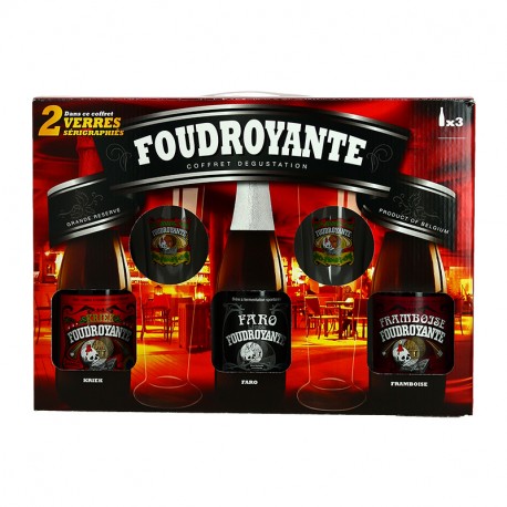 Coffret Bière FOUDROYANTE 3 x 37.5 cl + 2 Verres