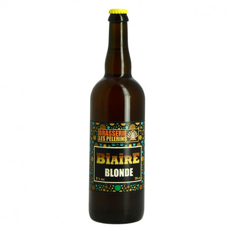 La BIAIRE Bière Blonde de la Brasserie des Pélerins 75 cl