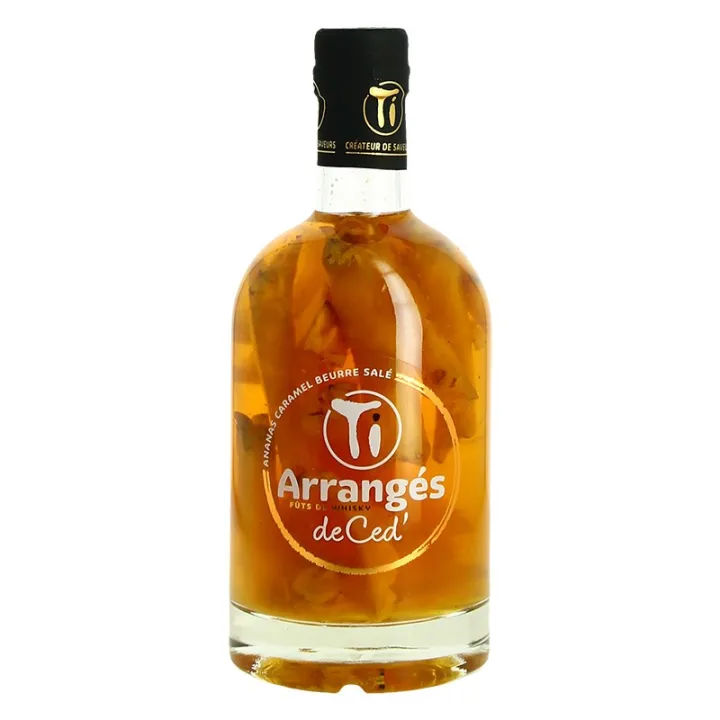 Punch de CED Ananas Caramel au Beurre Salé finition fût de Whisky 70 cl