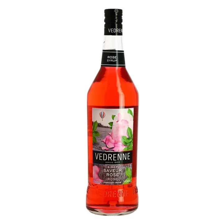 Sirop saveur ROSE de VEDRENNE 1L