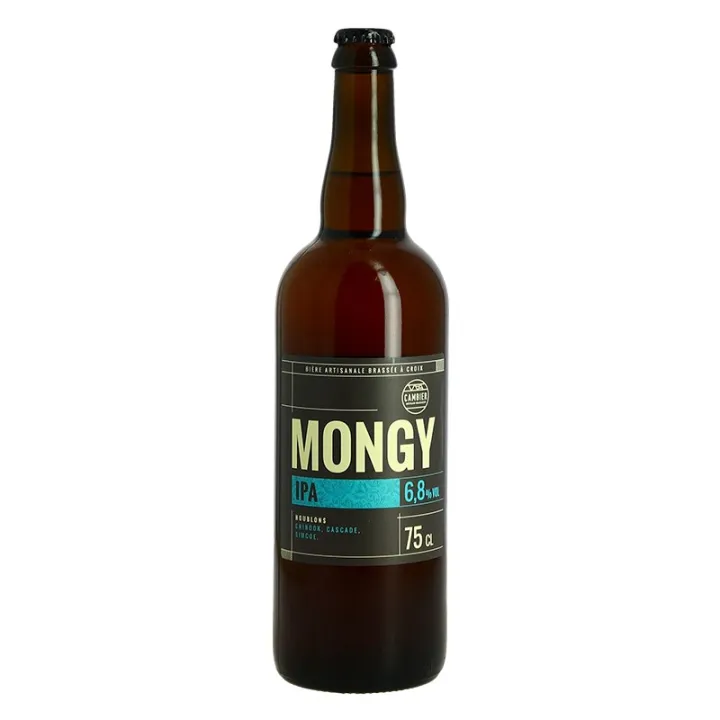 Achat Bière Mongy IPA 75 CL de la Brasserie Caulier
