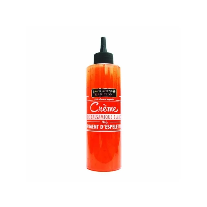 Crème de Balsamique Blanc au Piment d'Espelette 20 cl