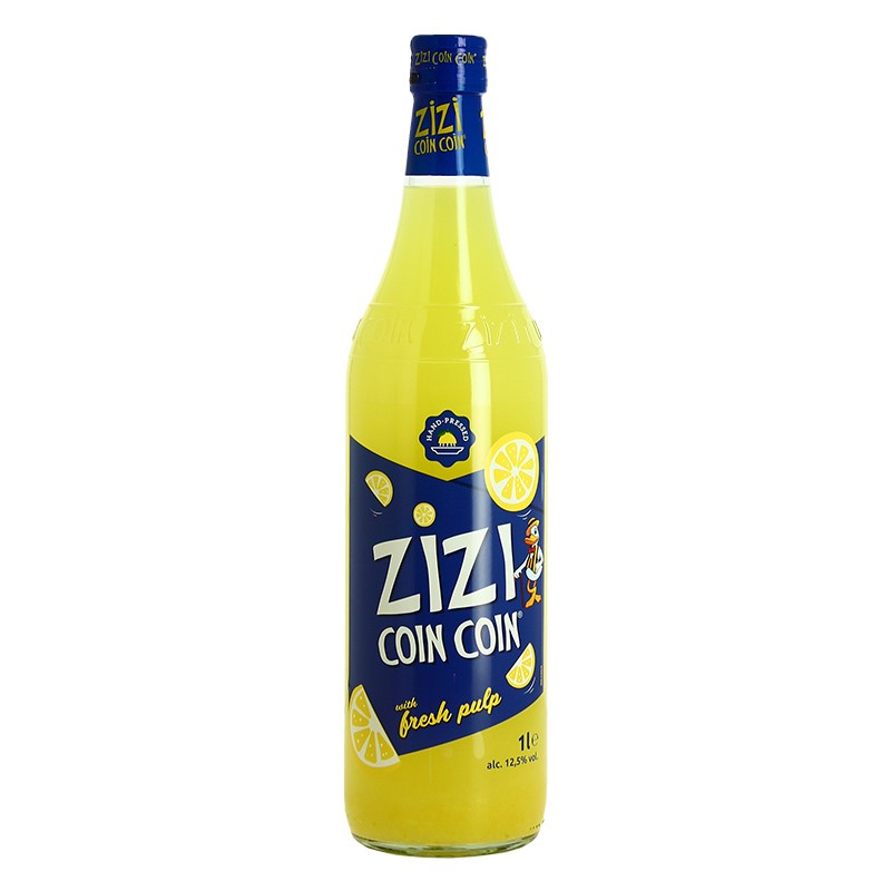 ZIZI COINCOIN Original Apéritif au Citron Pressé 1 Litre ou zizicoincoin ou  zizi coin coin