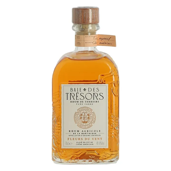 achat Rhum Agricole de la Martinique BAIE des TRESORS Fleurs du Vent