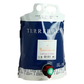 achat Cabernet d'Anjou domaine de TERREBRUNE BIB 3 Litres de vin rosé