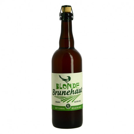Bière Brunehaut Blonde Bière Biologique et Sans Gluten 75cl