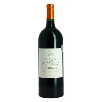CHATEAU Le CLAIRIOT 2018 Bordeaux Rouge en Magnum, un joli vin 100% Merlot