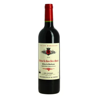 achat vin rouge Bordeaux La ROSE BOIS MONTET 2022 Côtes de Bordeaux