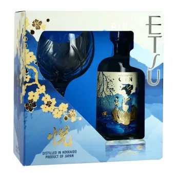 achat gin en COFFRET Gin ETSU Gin japonais 70 cl + 1 Verre