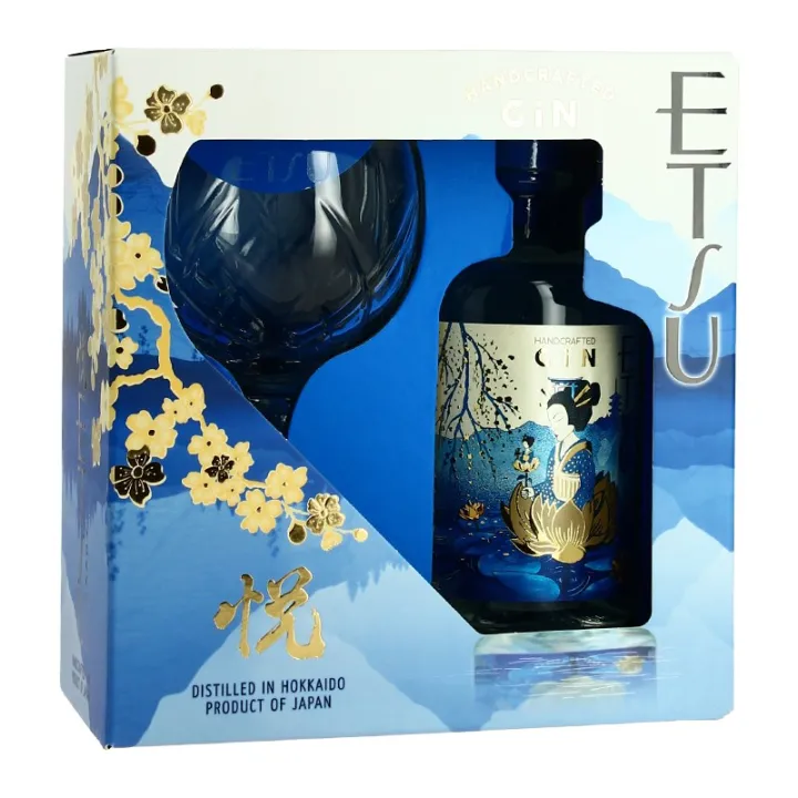 achat gin en COFFRET Gin ETSU Gin japonais 70 cl + 1 Verre