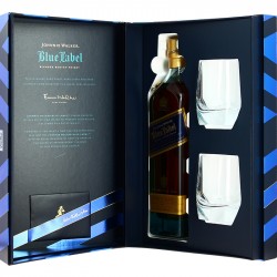 Johnnie Walker BLUE LABEL Coffret + 2 verres Blended Scotch Whisky 70 cl
